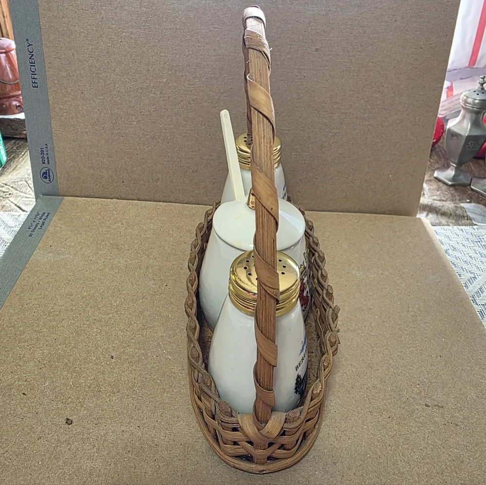 Vintage wicker basket